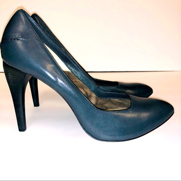 COSTUME National Grey Leather Heels - Picture 1 of 15